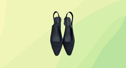 Vivaia Pointed-Toe Slingback Sandals RRP $268 - Size 39 - Navy