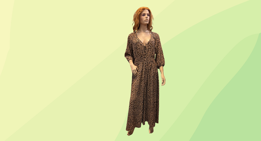City Chic Maxi Dress RRP $129.95 - L - Cheetah