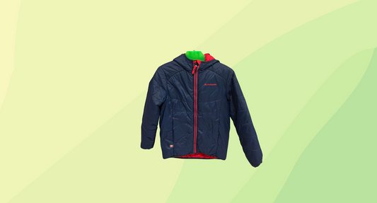 Macpac Boys Reversible Puffer Jacket - K8 - Navy/Red