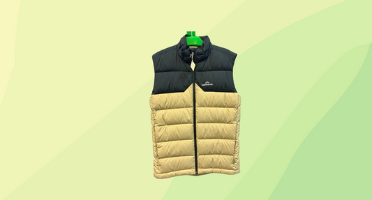 Kathmandu Mens 600 Fill Down Vest - XS - Black/Tan
