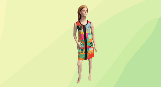Dolcezza Zip Front Dress - M - Multi
