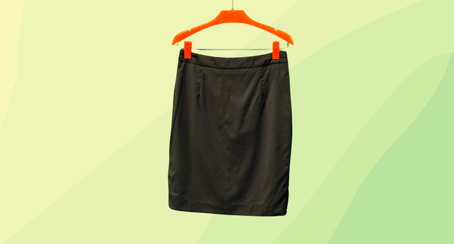 Farage Wool Skirt - Size 12 - Black