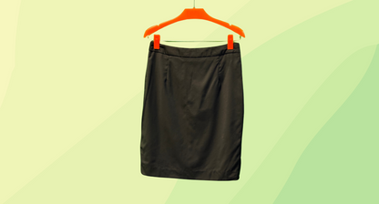 Farage Wool Skirt - Size 12 - Black