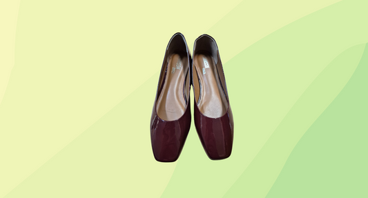 Chrissie Russia Flat Patent Leather - Size 39 - Burgundy