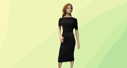 Elle Zeitoune Barbara Dress - Size 10 - Black