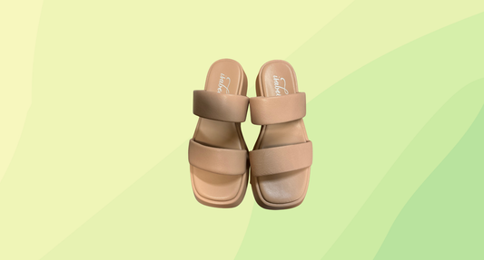 Isabella Corfu Leather Slides RRP $159.95 - Size 40 - Tan