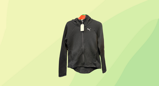 Puma Evostripe Full-Zip Hoodie RRP $120 - XS - Black