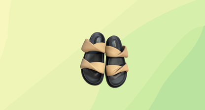 Everau Eloise In Umber Slip On Shoe RRP $249 - Size 10 - Tan/Black