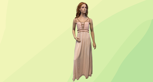 London Dress Company Maddy Maxi Dress RRP $140 - Size 10 - Nude/Gold