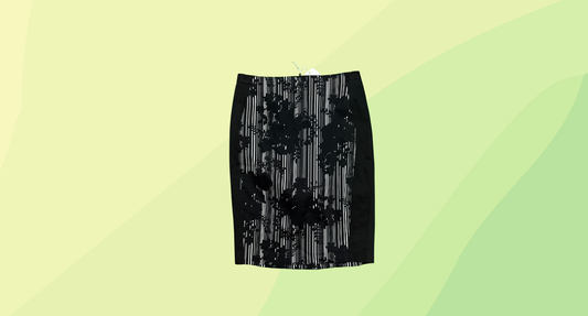 Veronika Maine Skirt - Size 8 - Black/White