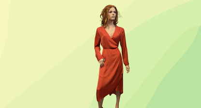 Sportsgirl Wrap Dress RRP $119.95 - Size 14 - Rust