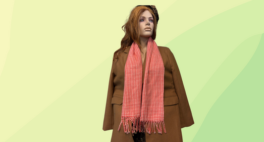 Royal Rossi Cashmere Scarf - Pink Check
