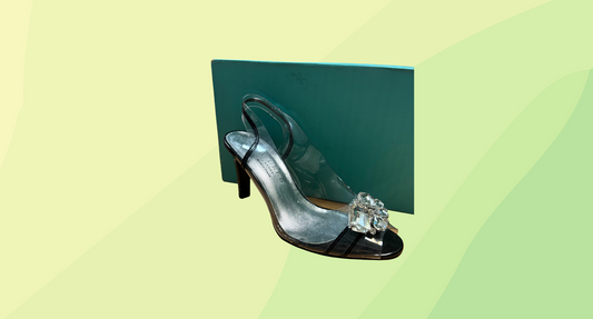 Azuree Nula Dress A low Heels RRP $369.00 - Size 37 - Black/Transparent