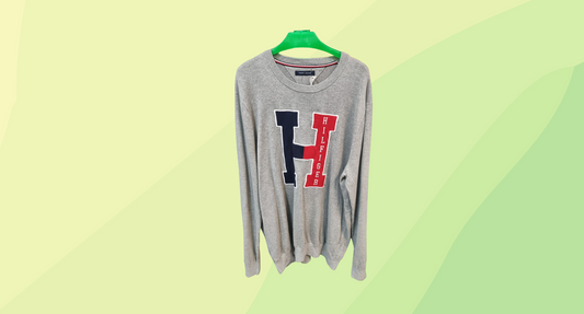 Tommy Hilfiger Mens Crew Neck Sweater - XL - Grey