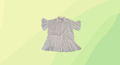 Lunar Fox Harper Frill Dress - Size 16 - White