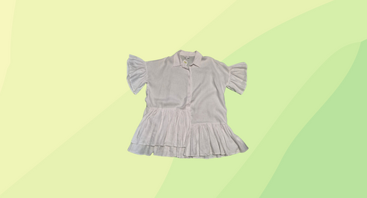 Lunar Fox Harper Frill Dress - Size 16 - White