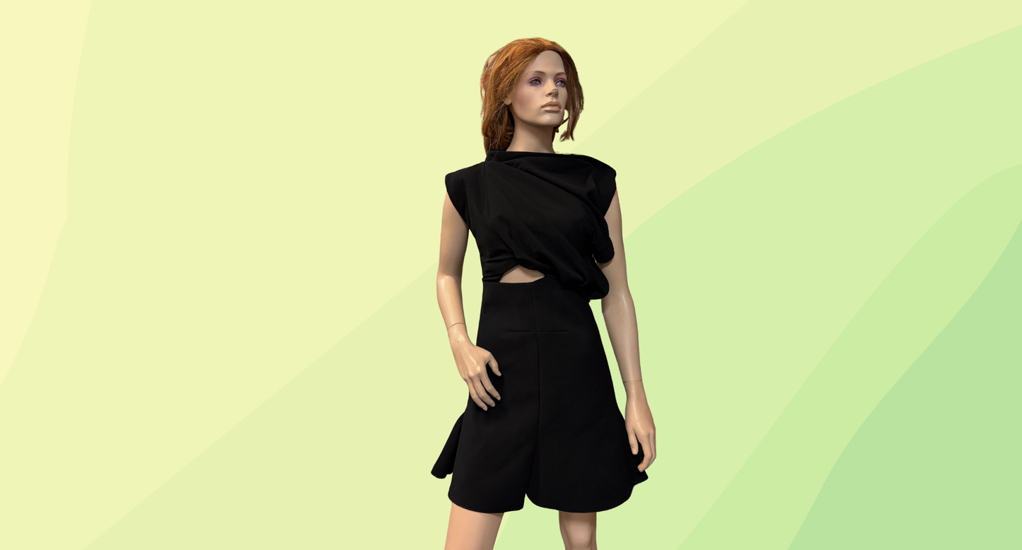 Ellery Bonsai Ruched Dress RRP $750 - Size 8 - Black