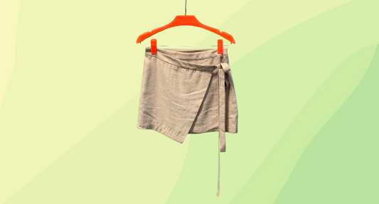 Bec & Bridge Wrap a Round Skirt - Size 8 - Beige