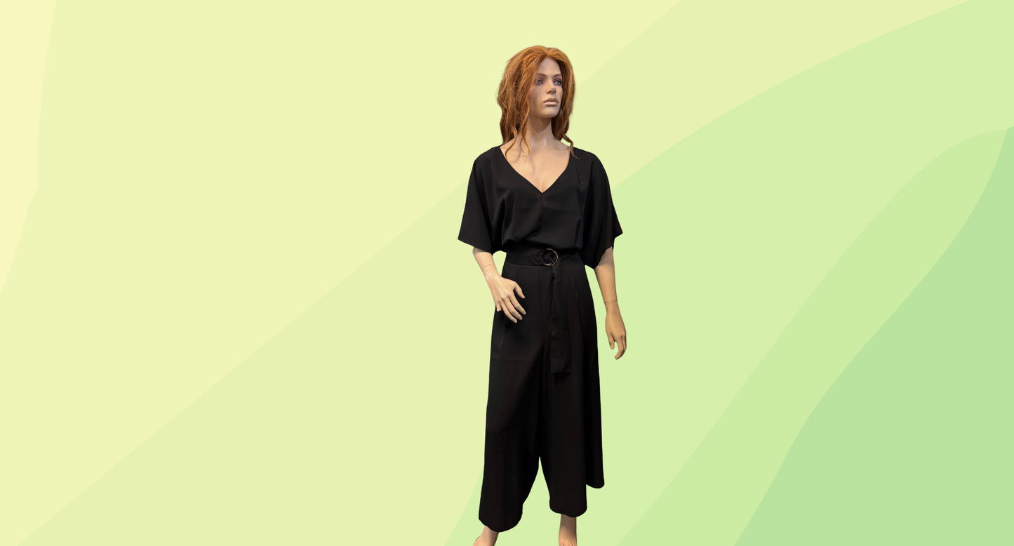 City Chic Jumpsuit RRP $129.95 - Size S - Black