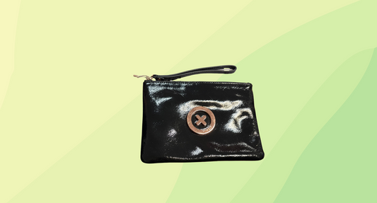 Mimco Supernatural Pouch Purse RRP $99.95 - Black Rose Gold