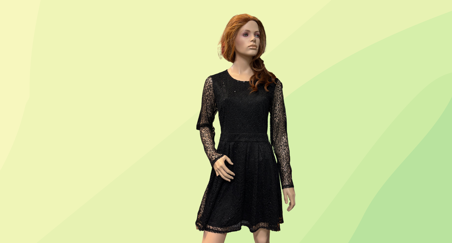 Otto Mode Dazed Dress RRP $189 - Size 12 - Black
