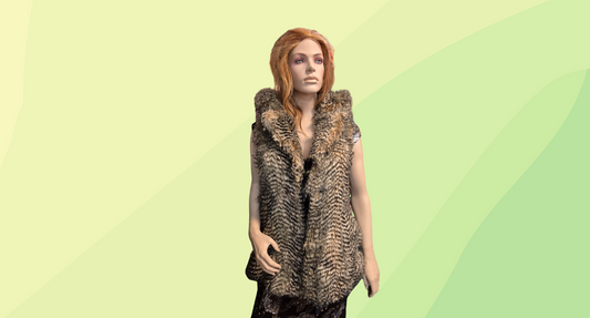 Spirit Hoods Hooded Fur Vest - S - Brown