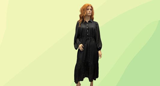 Eb & Ive Maxi Dress w/Pockets - L - Black