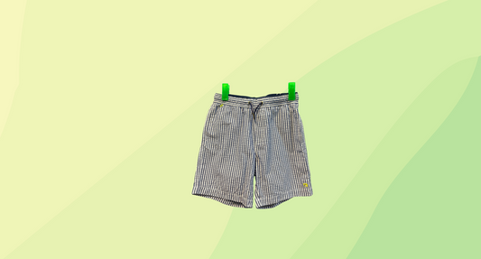 Scotch & Soda Boys Shorts - Kids 10 - Blue/White Stripe