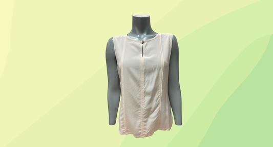 David Lawrence Clementine Silk Mix Tank RRP $99 - XS - Rosebud