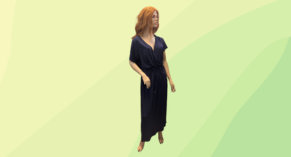 Dorothy Perkins Curve Dress - Size 22 - Navy