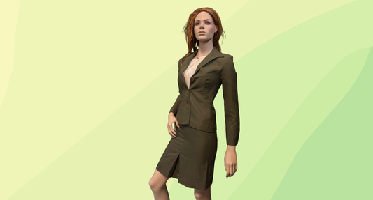 Events Australia Vintage 2 Pce Blazer & Skirt - Size 6 - Sage