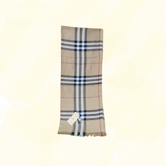 Burberry Scarf - Tan/Multi