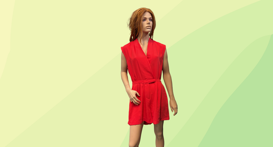 Witchery Cross Over Playsuit RRP $129.95 - Size 12 - Lava Red
