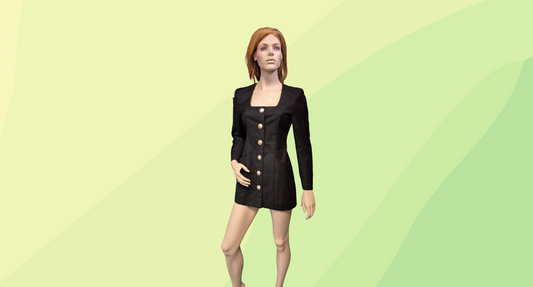 Balmain Blazer Dress - M - Black