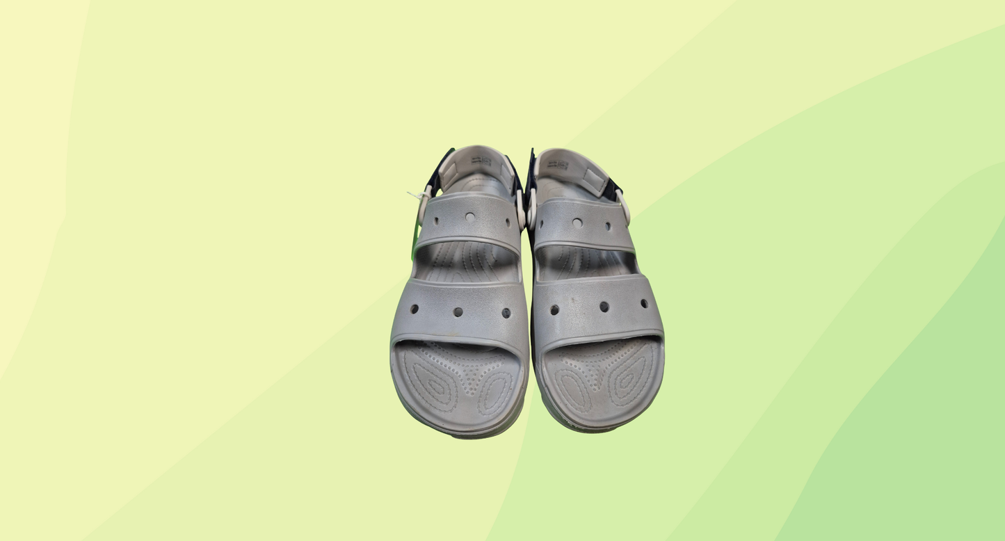 Crocs Classic Mens All Terrain Sandals - Size 10 - Grey