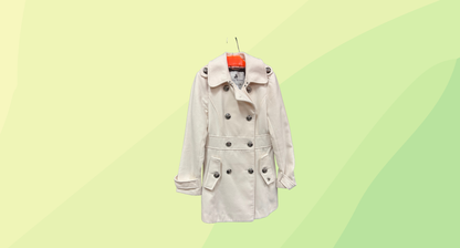 Teeny Weenie Girls Trench Coat - Kids 5 - Cream