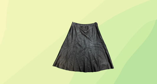RM Williams Leather Skirt - Size 8 - Black