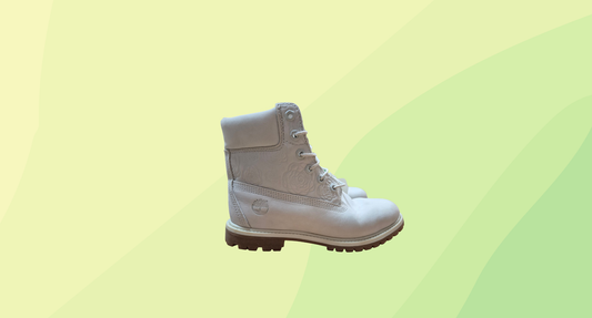 Timberland Embossed Floral Boots - US 8 - White