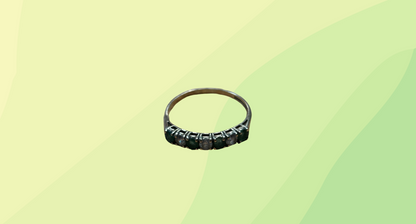 Gold Emerald Ring Size 'O'