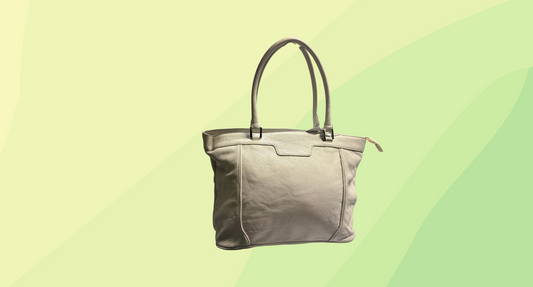 Paper Windmill Leather Handbag - Large - Off White