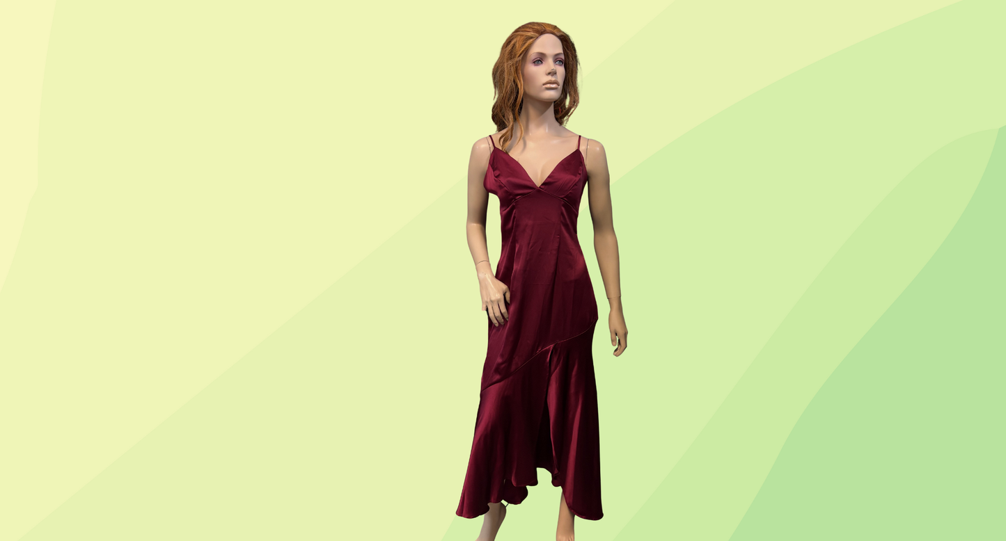 Mink & Moss Royalty Dress - Size 10 - Wine