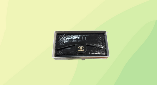 Chanel Snake Look Clutch - Black