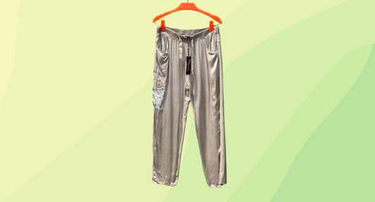 Threadz Print Pocket Cargo Pant RRP $129.95 - L - Silver