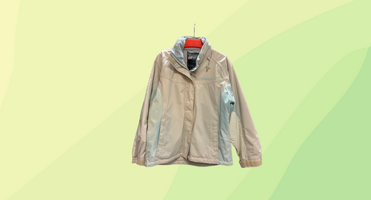 Billabong Jacket - Size 12 - Cream/Baby Blue - As is