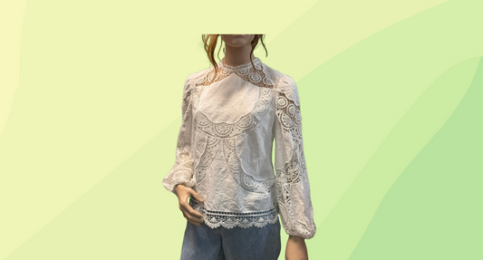 Zimmermann Bonita Crochet Embroidery Top RRP $495 - Size 3 - Cream