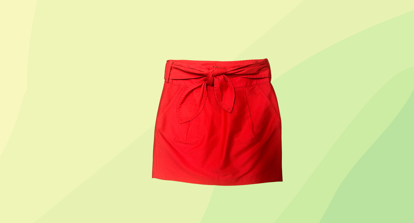 Armani Exchange Mini Skirt - Size 2 - Red
