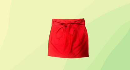 Armani Exchange Mini Skirt - Size 2 - Red