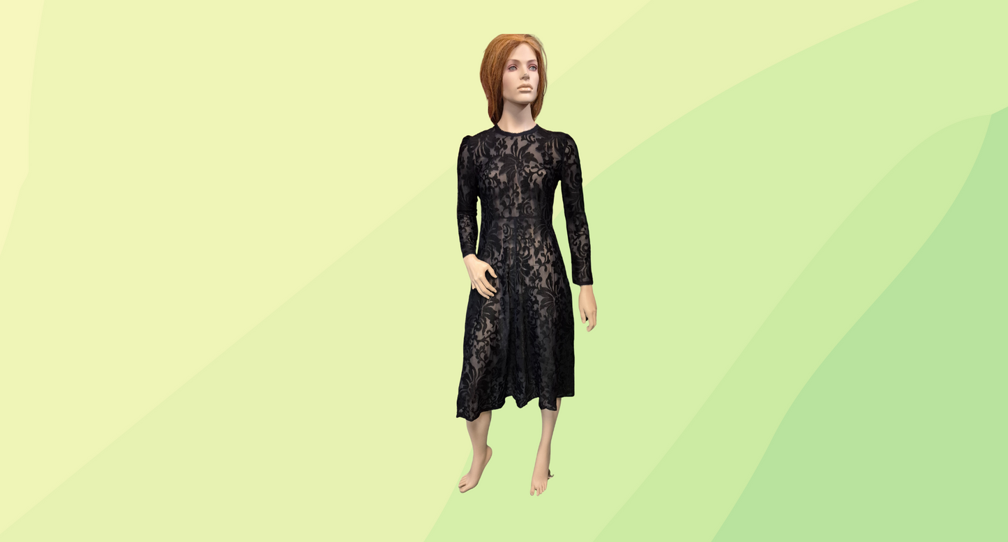 Kate Sylvester Lace Dress - S - Black