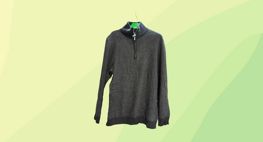 Native World Mens Knit Pullover - XL - Dark Grey