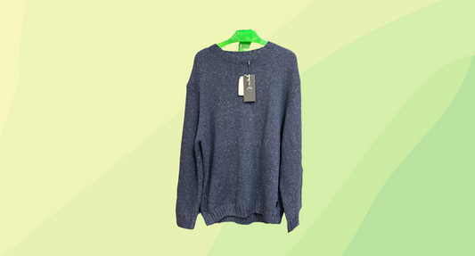 Rusty Mens Knitted Pullover - L - Navy